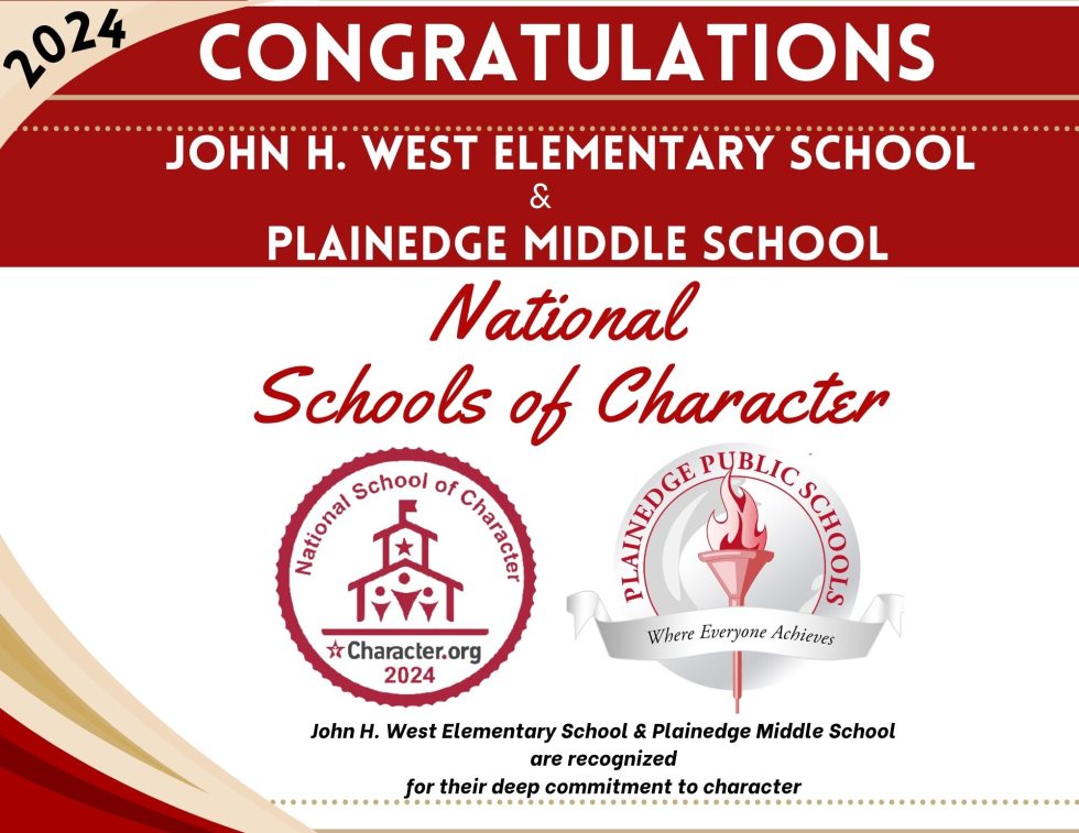 2024 National Schools of Character! Plainedge Public Schools