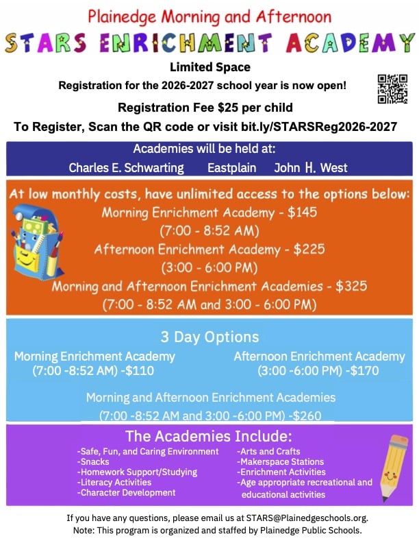 STARS Enrichment | Plainedge School District